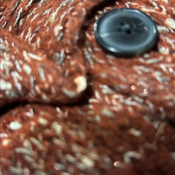 Croft & Barrow Knit Button down cardigan/ sweater,front pockets,cognac color - Picture 12 of 12